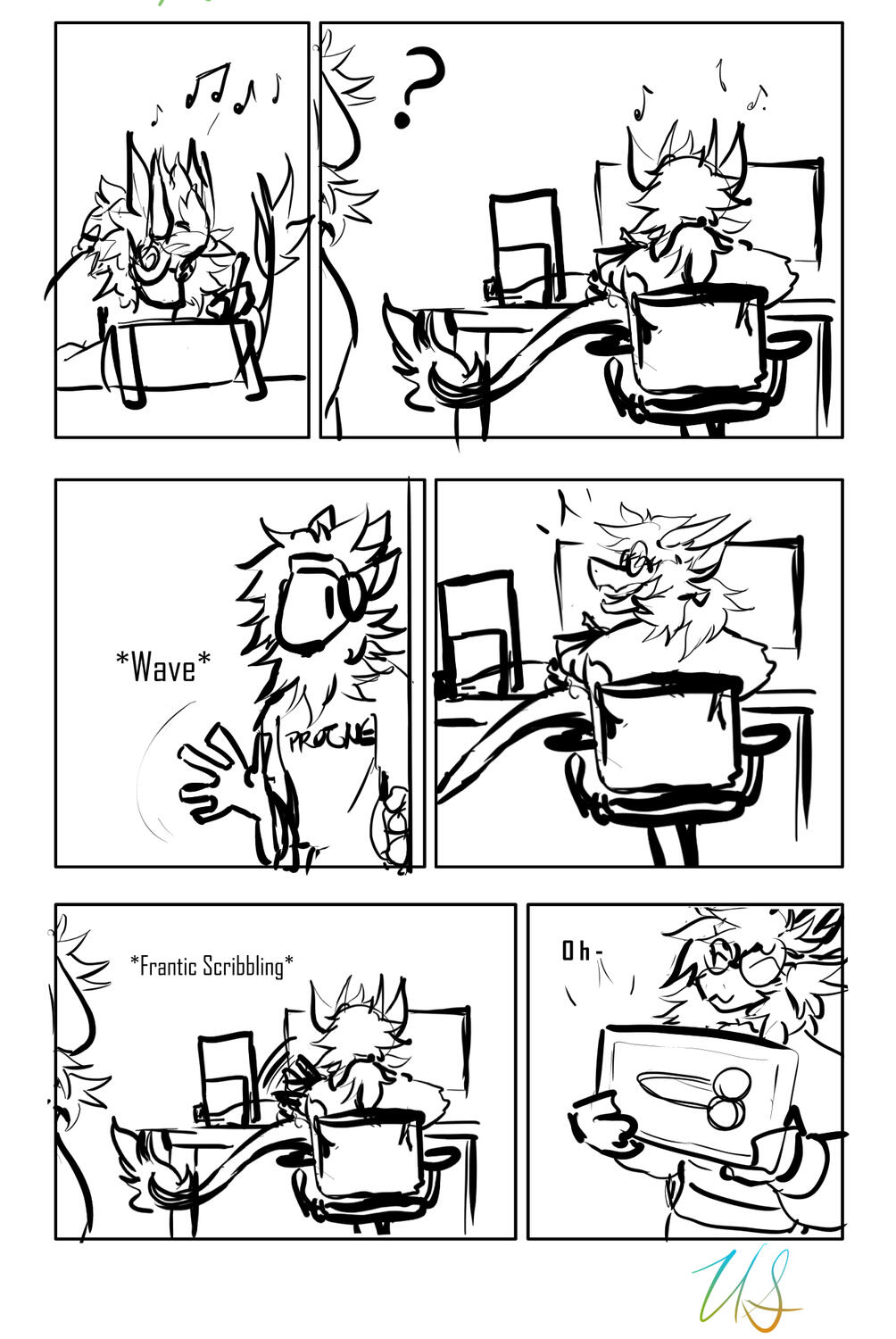 Funny Business Concept Comic. Concepting and Crude Humor. 03.28.2023. "Crude humor with a friend."