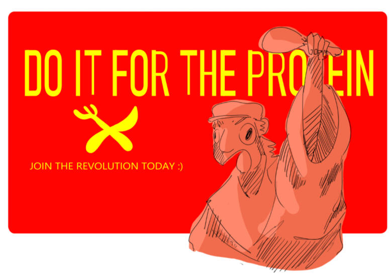 world building 01. propoganda, ap lang project. "FOR THE PROTEIN BROTHERS!"