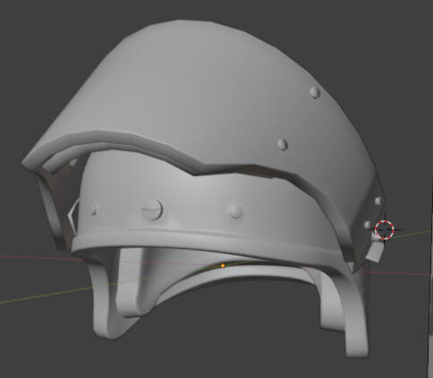 zsh1-2m helmet. clothing &amp; armor, cube modeled. 08.19.2024